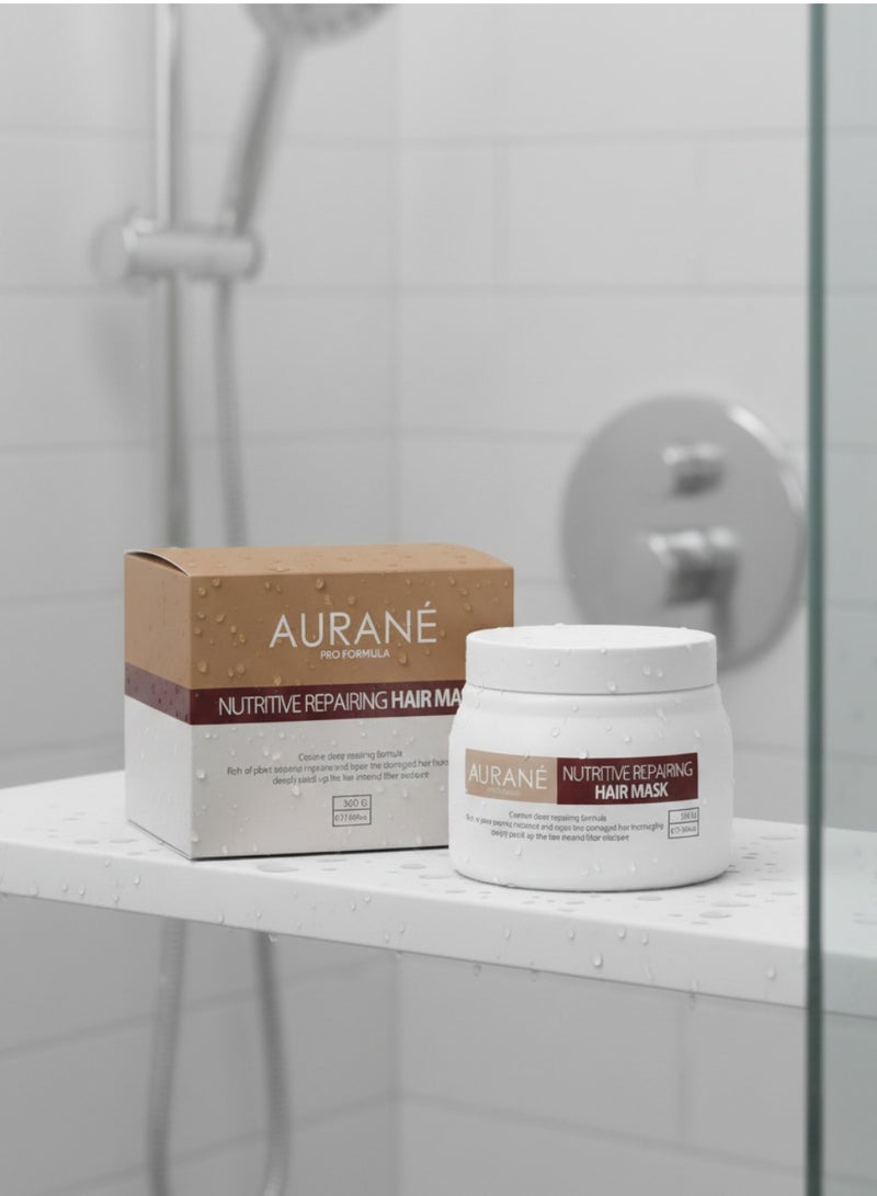 AURANE Nutritive Repair Hair Mask 500ML, Hydrates, Repairs Damage & Adds Shine For Dry & Damaged Hair Medium to Thick Hair Types 17.64 Fl. Oz. - Image 4
